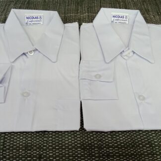 camisa escolar mangas largas